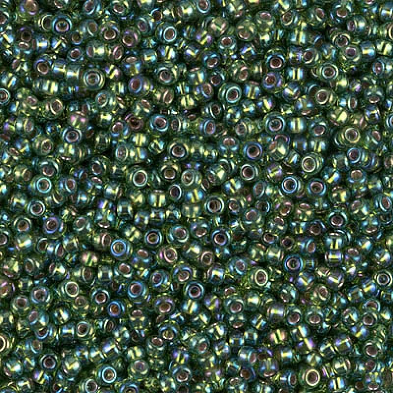 Miyuki Seed Beads 11/0 Silver Lined Olive AB,1026