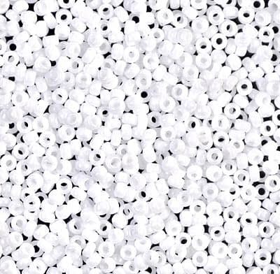 Miyuki Seed Beads 11/0 White Opaque, 0402