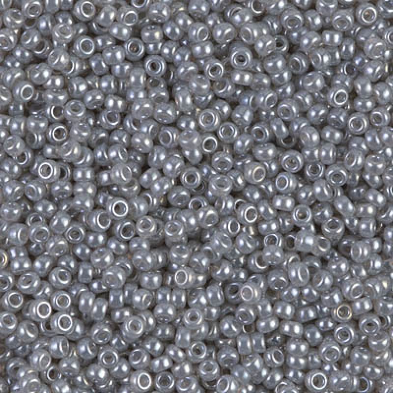 Miyuki Seed Beads 15/0, 0526 - Silver Grey Ceylon, 10Gr