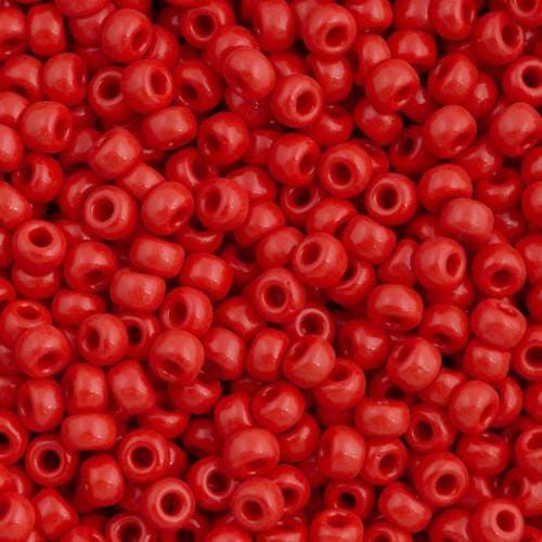 Miyuki Seed Beads 6/0  Opaque Dark Red, 0408