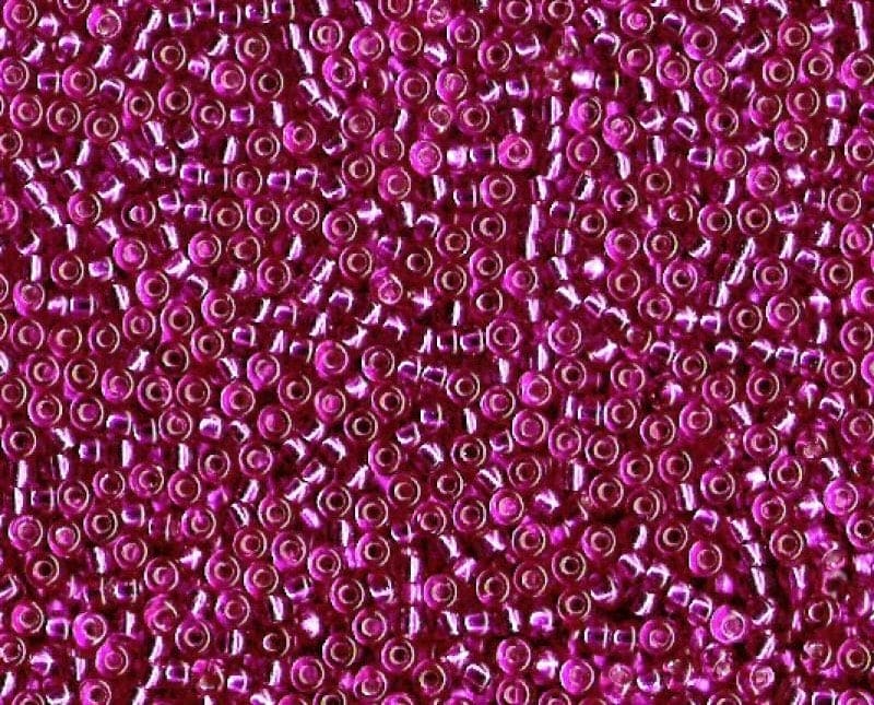 Miyuki Seed Beads 8/0 Fuchsia Silver Lined ,1340