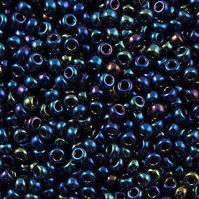 Miyuki Seed Beads 8/0 Metallic Dk Blue Iris , 0452