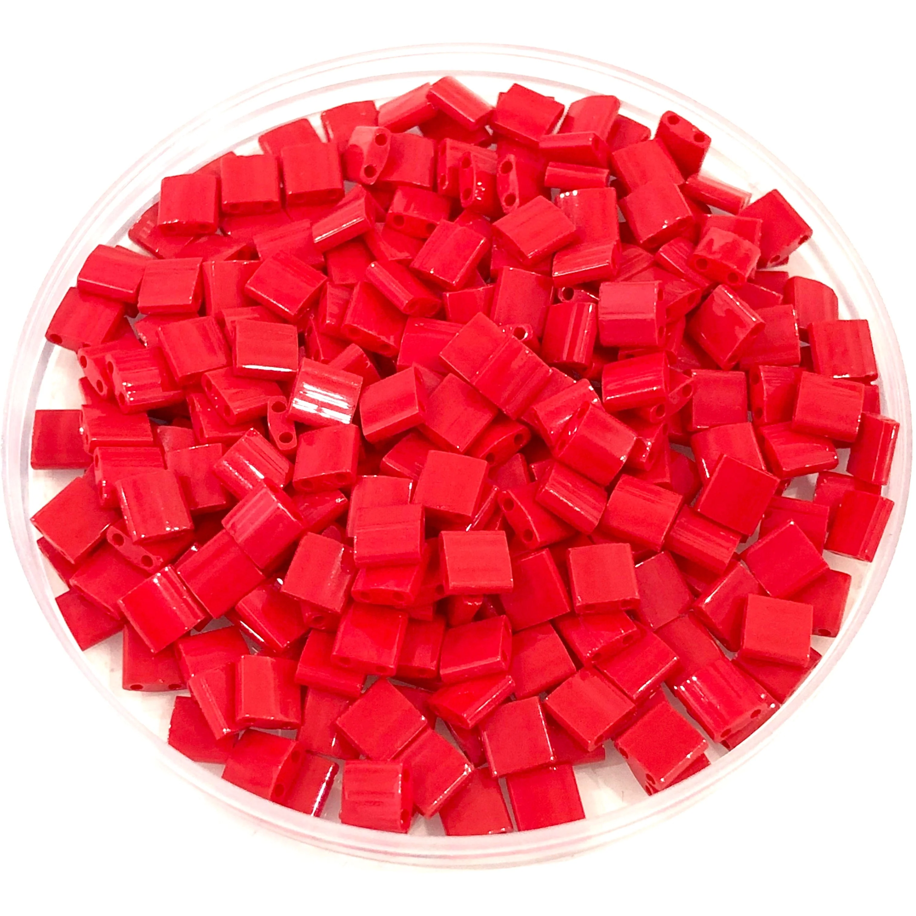 Miyuki Tila Beads TL0408 Opaque Dark Red, - Image 2