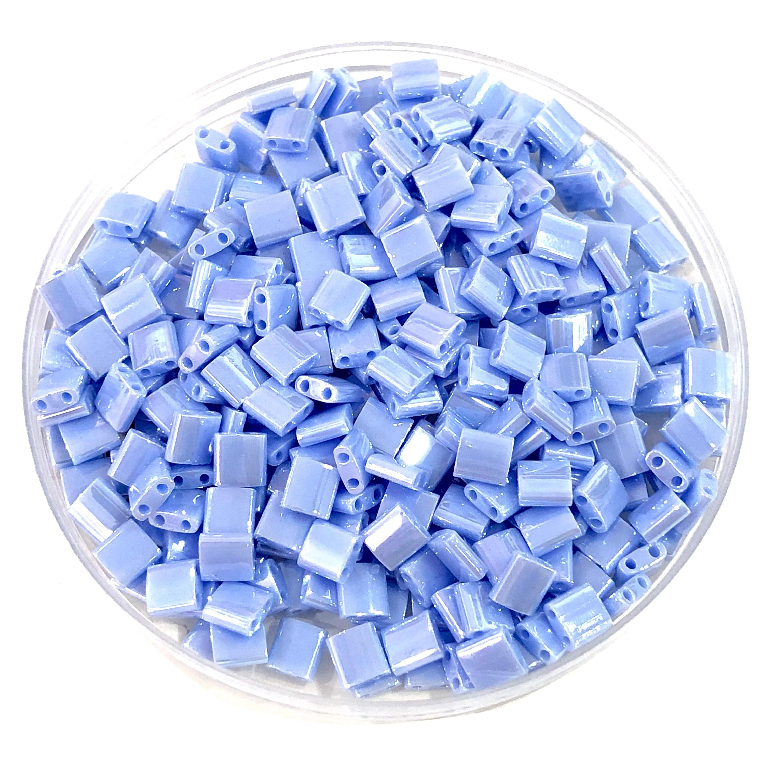 Miyuki Tila Beads TL0446 Opaque Light Periwinkle Luster, - Image 2