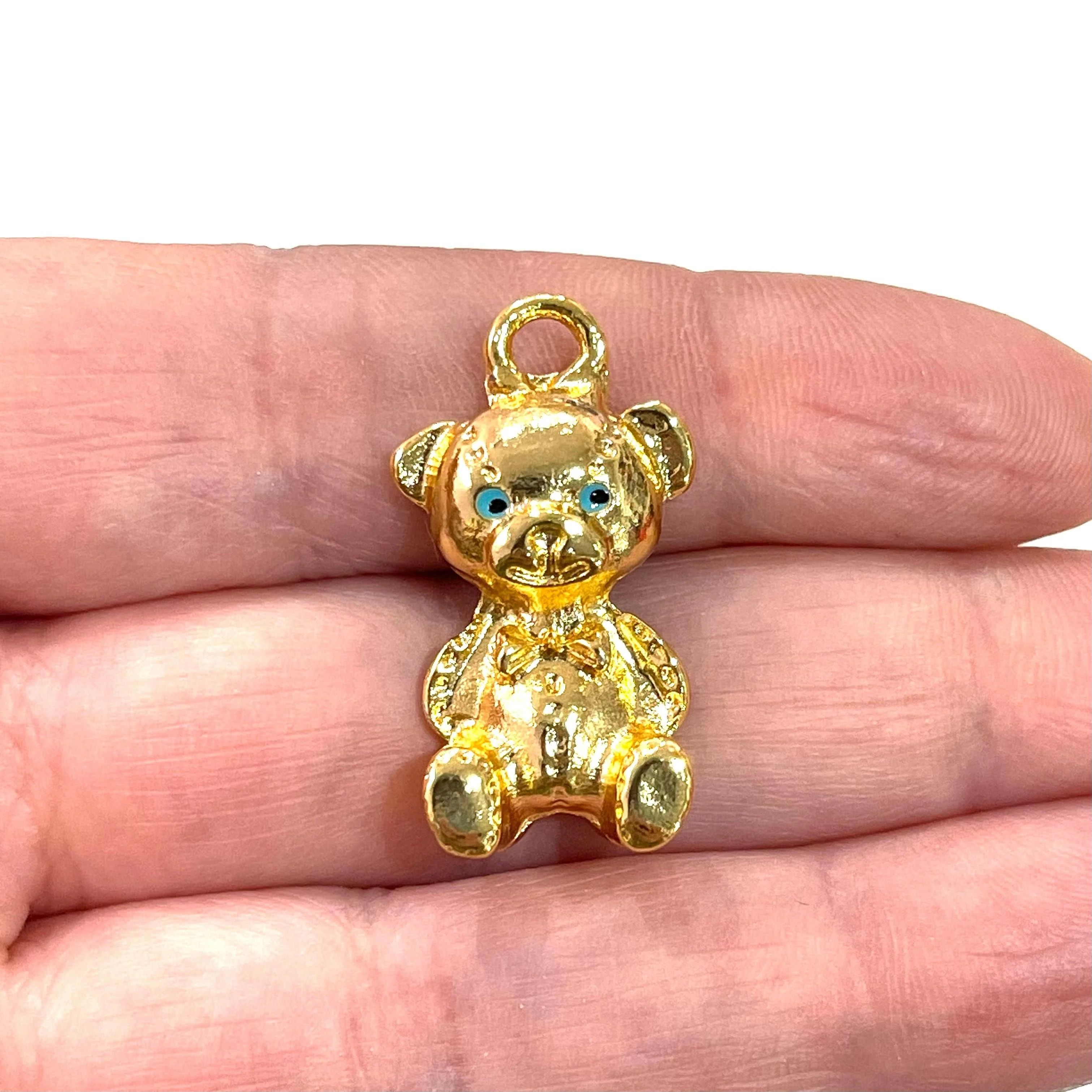 Mommy Bear 24Kt Gold Plated Charm, a member of our Bear Family - Image 2