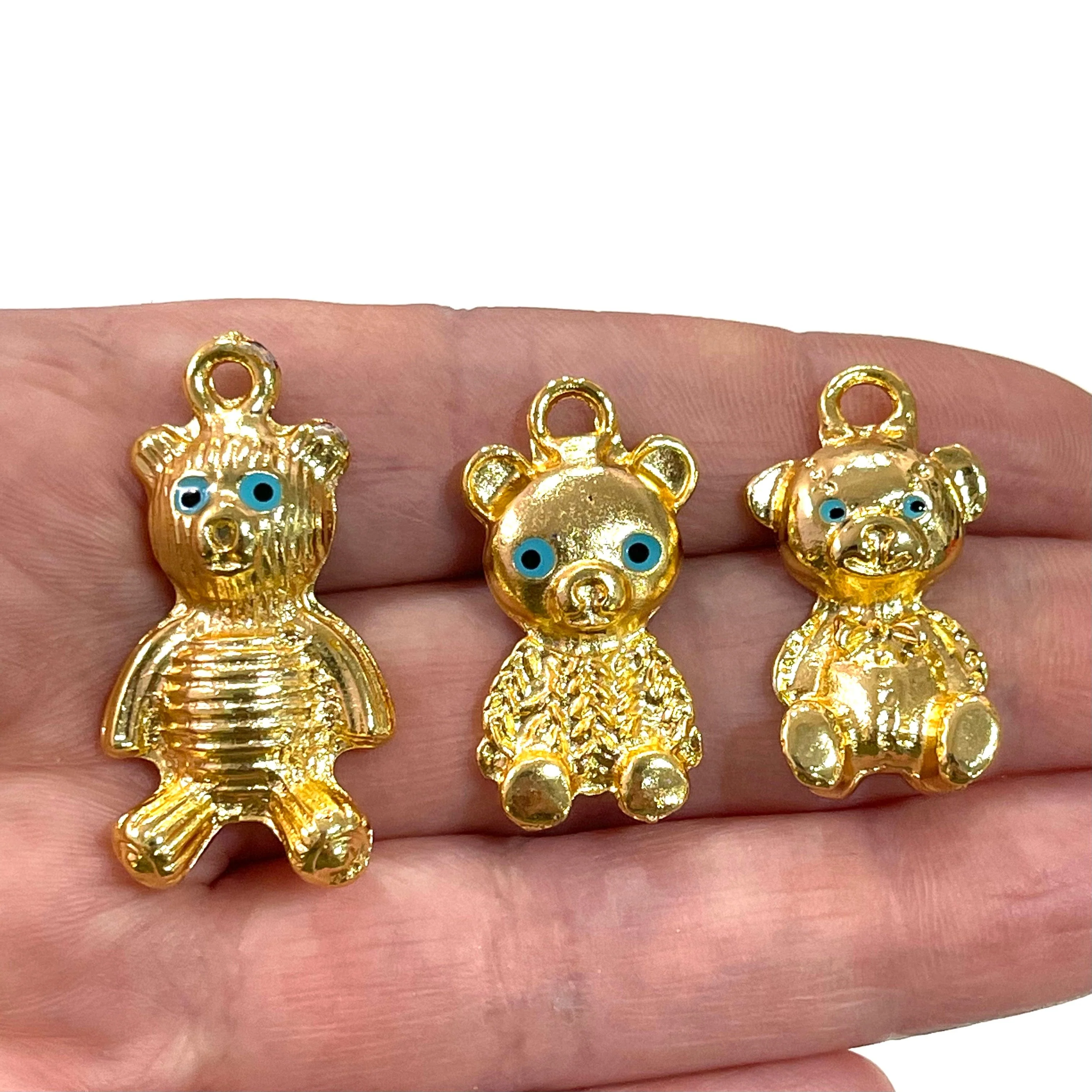 Mommy Bear 24Kt Gold Plated Charm, a member of our Bear Family - Image 4
