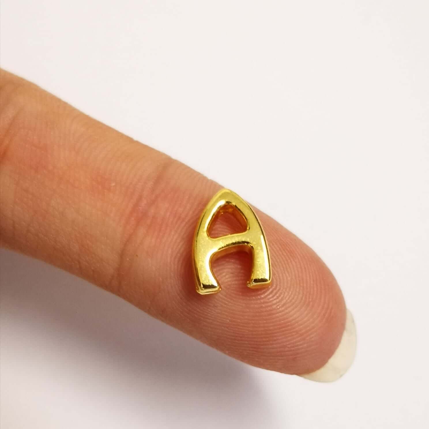 NEW!!! 24Kt Gold Plated Initial Charms, Gold Alphabet Letter Charms - Image 12