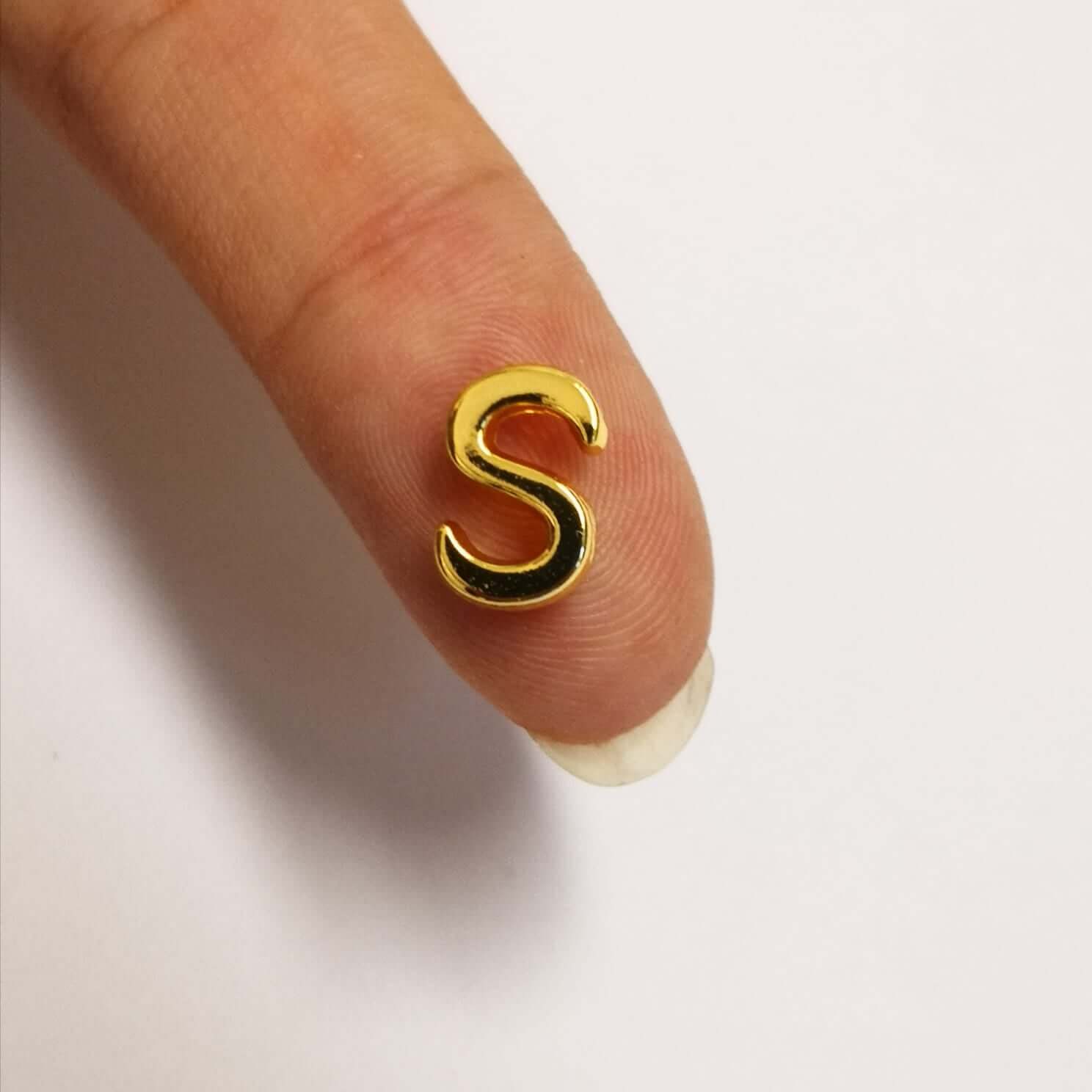 NEW!!! 24Kt Gold Plated Initial Charms, Gold Alphabet Letter Charms - Image 25