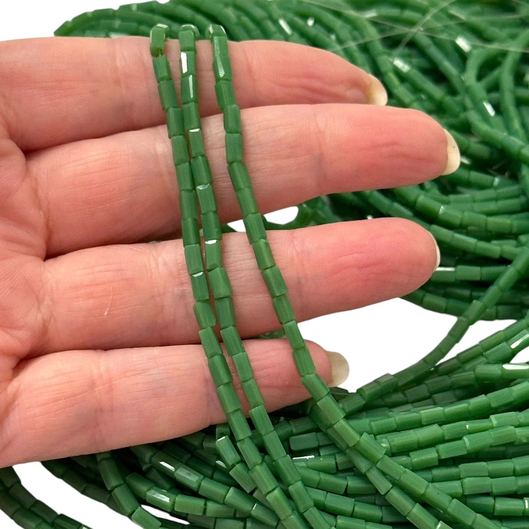 New!!! Crystal Faceted Cuboid Beads,4.5x2.5x2.5mm 95 pcs