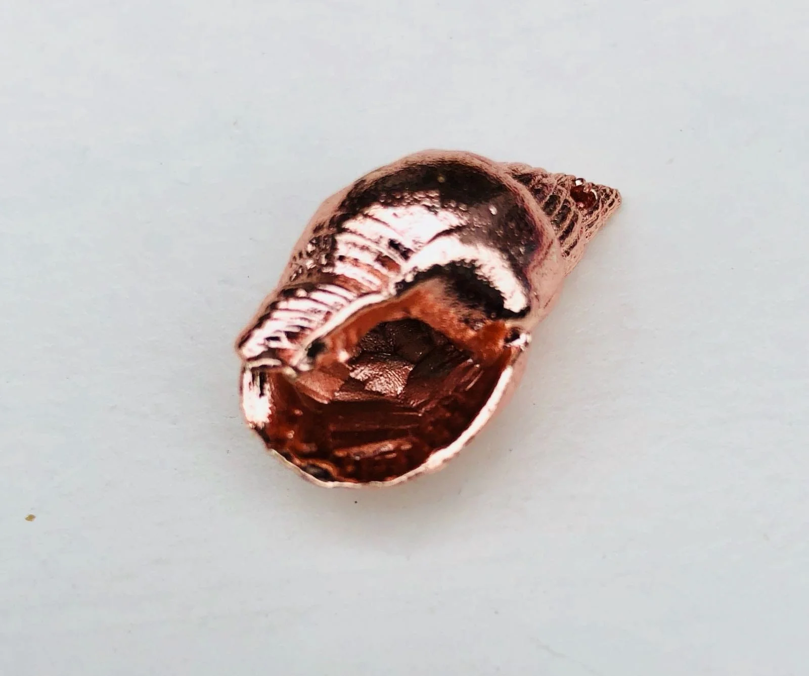 Sea Shell Pendant 2.5 cm, Rose gold plated - Image 2