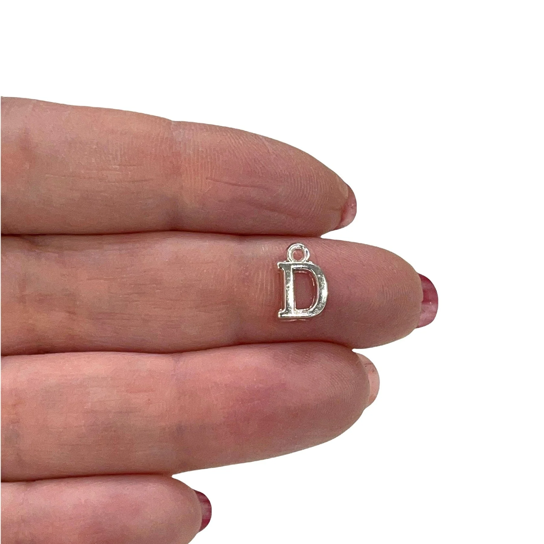 Silver Plated Brass Initial Charms - Image 5