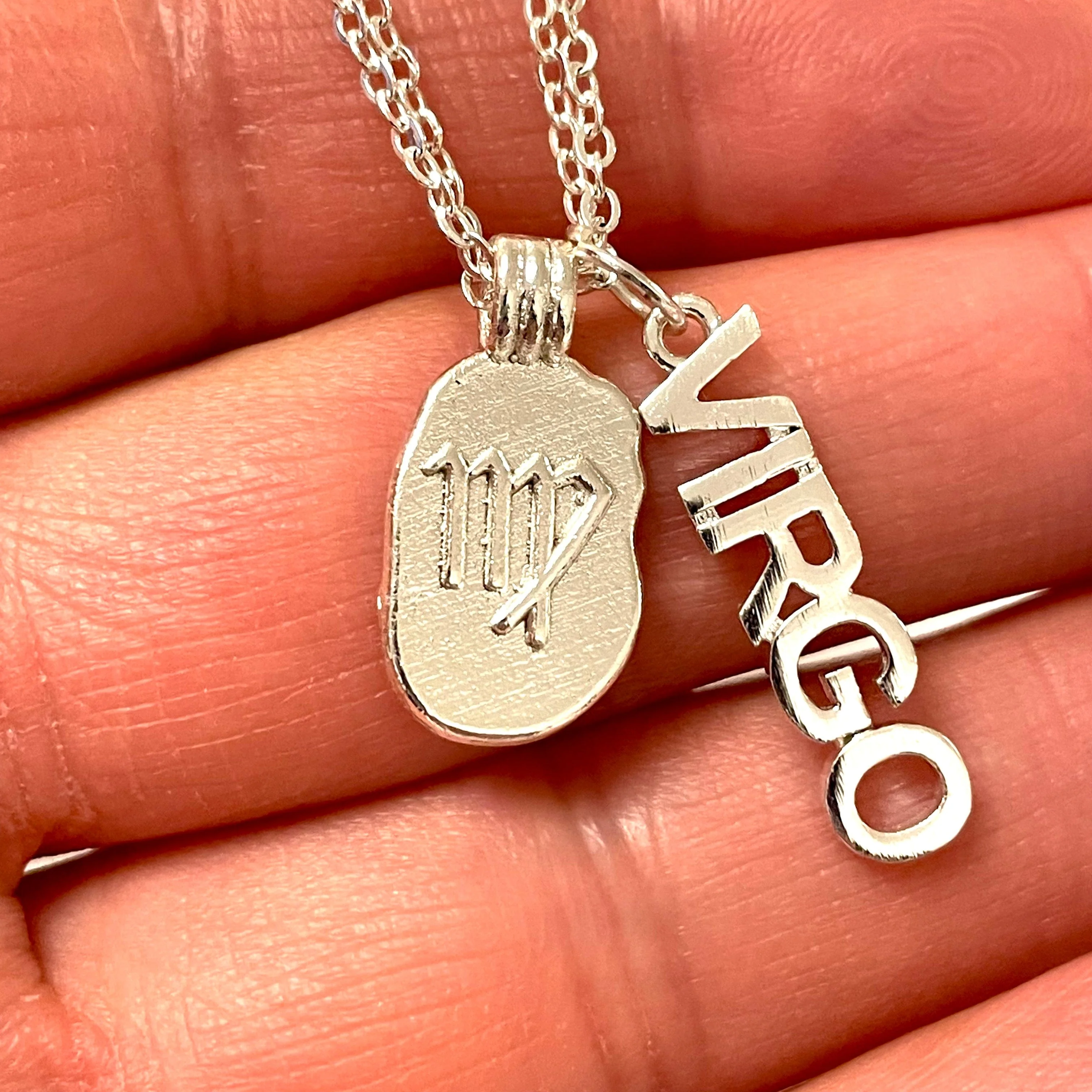 Silver Plated Brass Zodiac Horoscope Sign, Constellation Medallion Pendant,Celestial Astrology Charm-Chain&Jump Rings Not Included - Image 14
