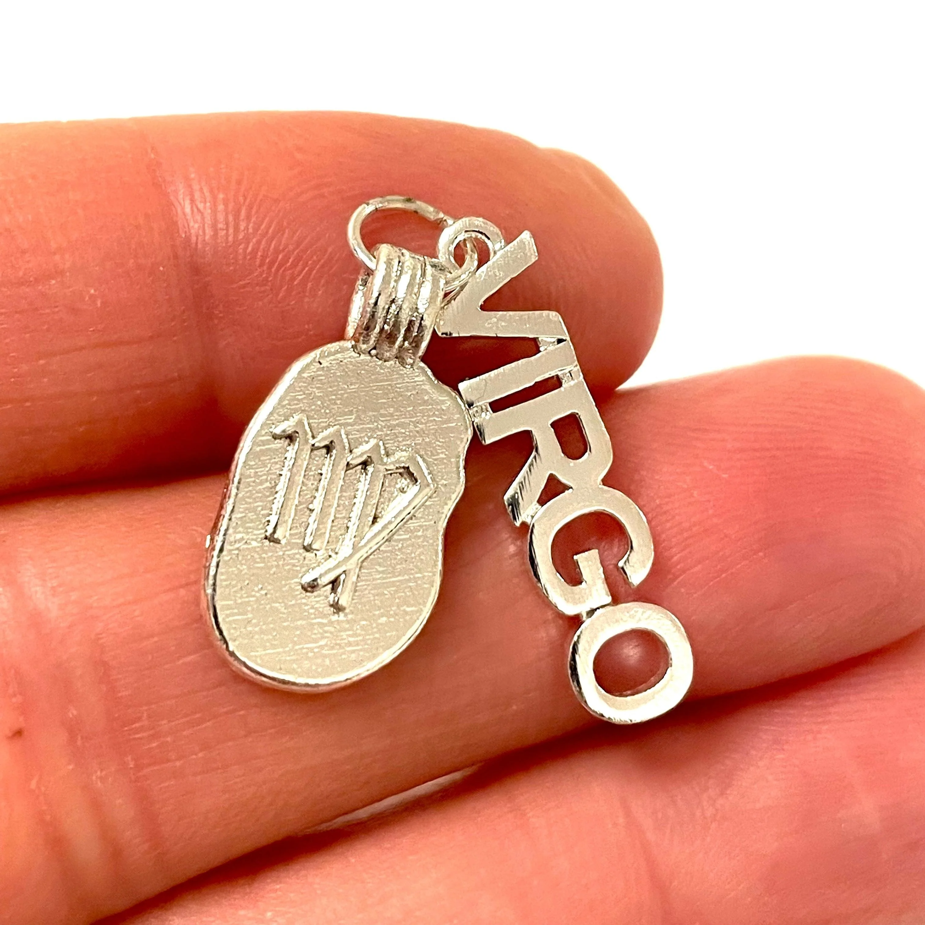 Silver Plated Brass Zodiac Horoscope Sign, Constellation Medallion Pendant,Celestial Astrology Charm-Chain&Jump Rings Not Included - Image 15