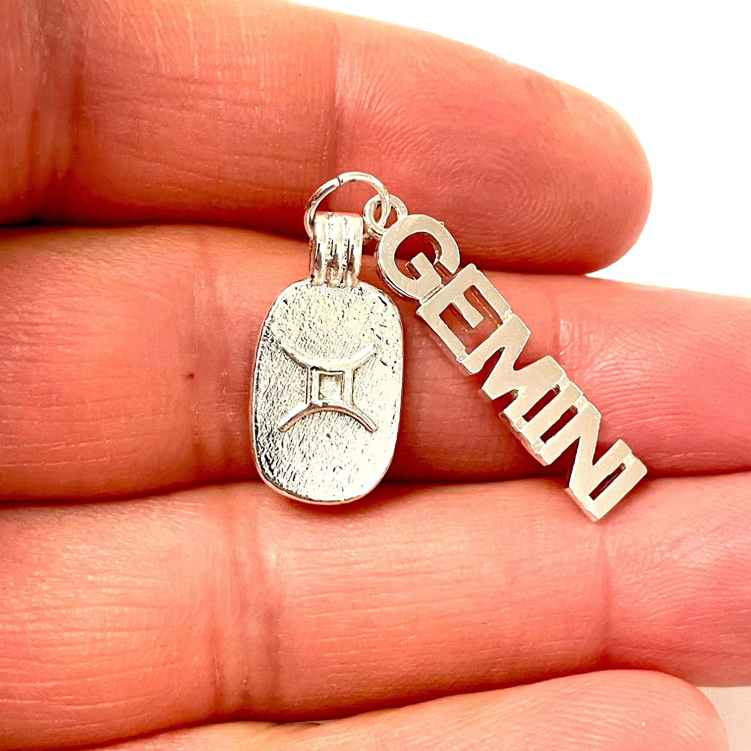 Silver Plated Brass Zodiac Horoscope Sign, Constellation Medallion Pendant,Celestial Astrology Charm-Chain&Jump Rings Not Included - Image 21