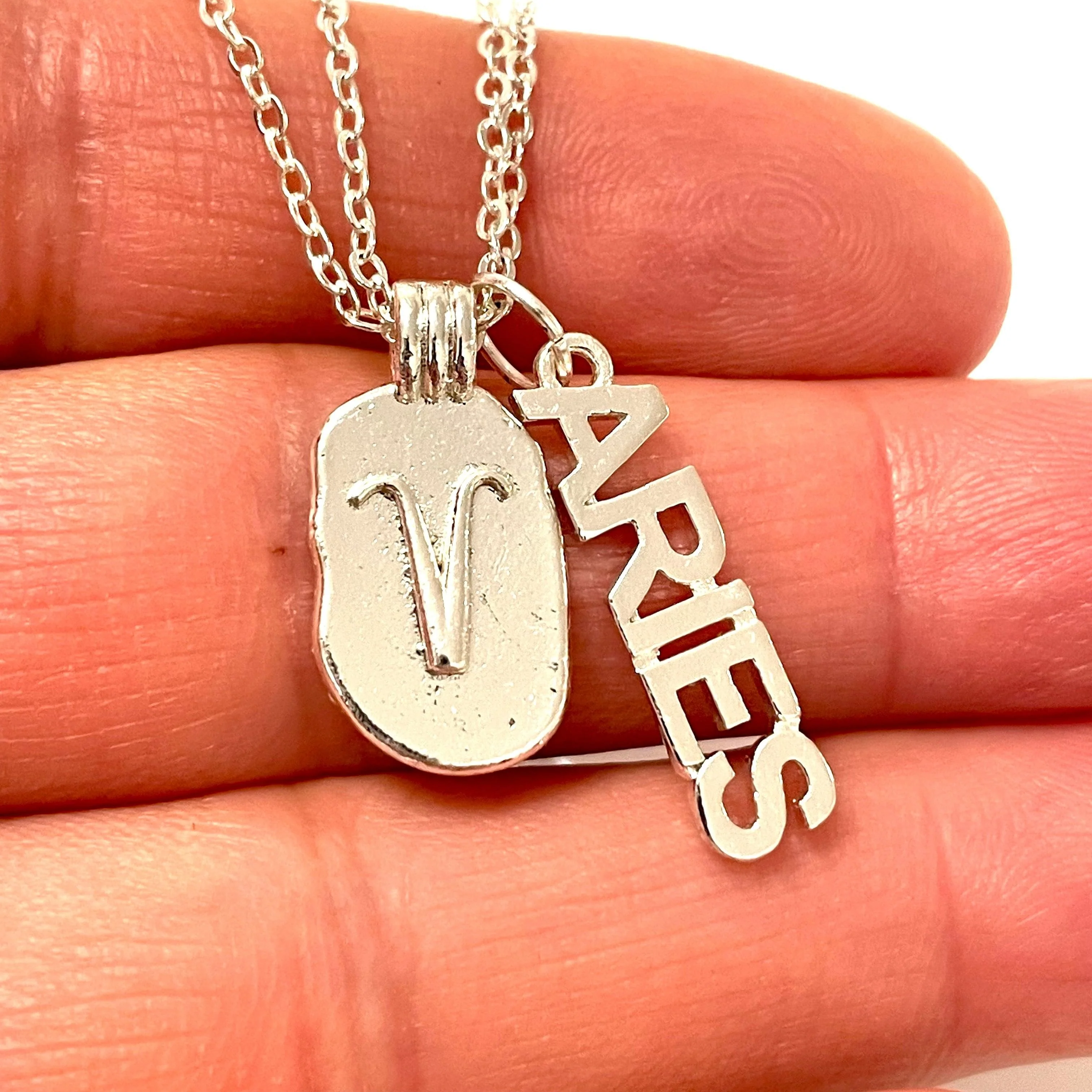 Silver Plated Brass Zodiac Horoscope Sign, Constellation Medallion Pendant,Celestial Astrology Charm-Chain&Jump Rings Not Included - Image 23