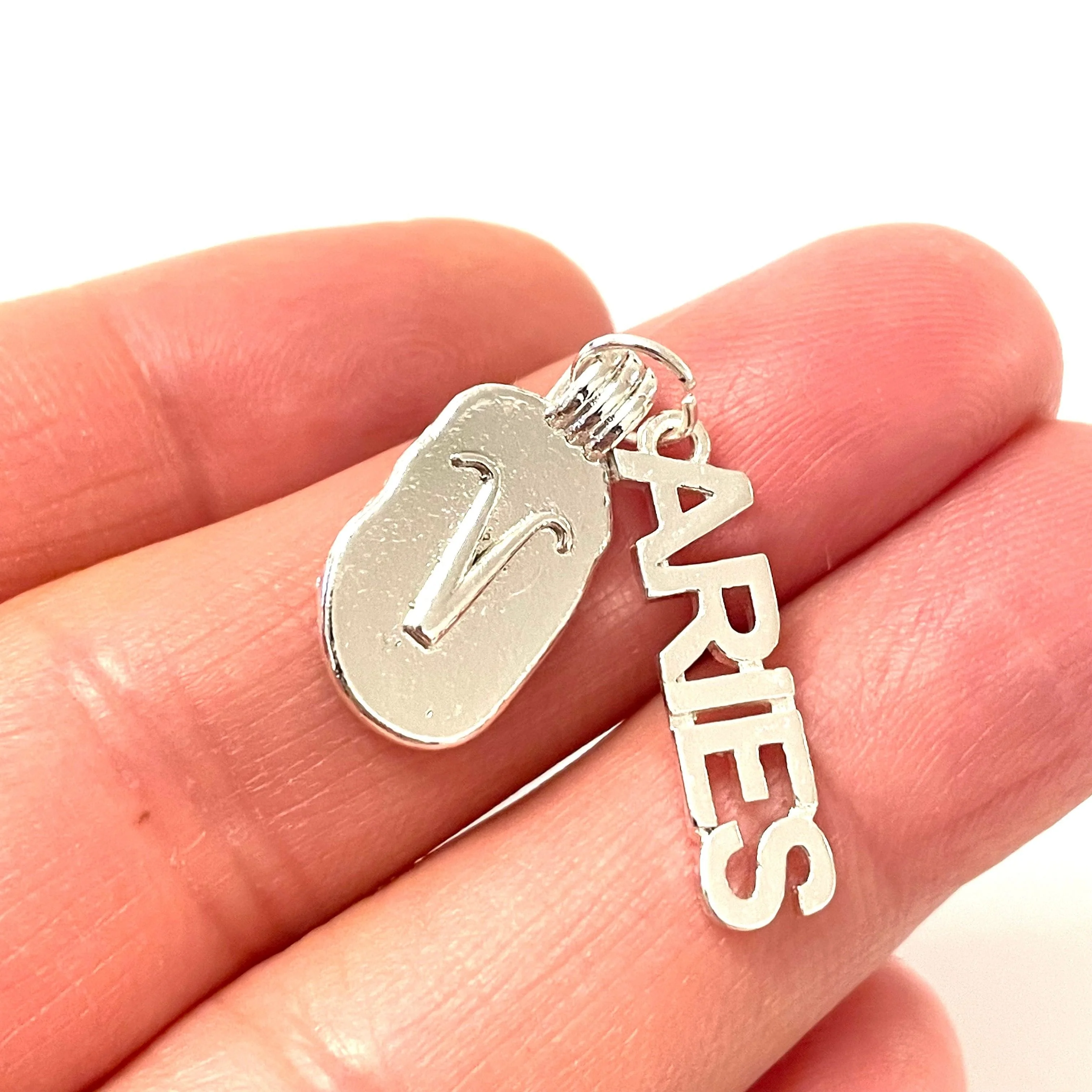 Silver Plated Brass Zodiac Horoscope Sign, Constellation Medallion Pendant,Celestial Astrology Charm-Chain&Jump Rings Not Included - Image 25
