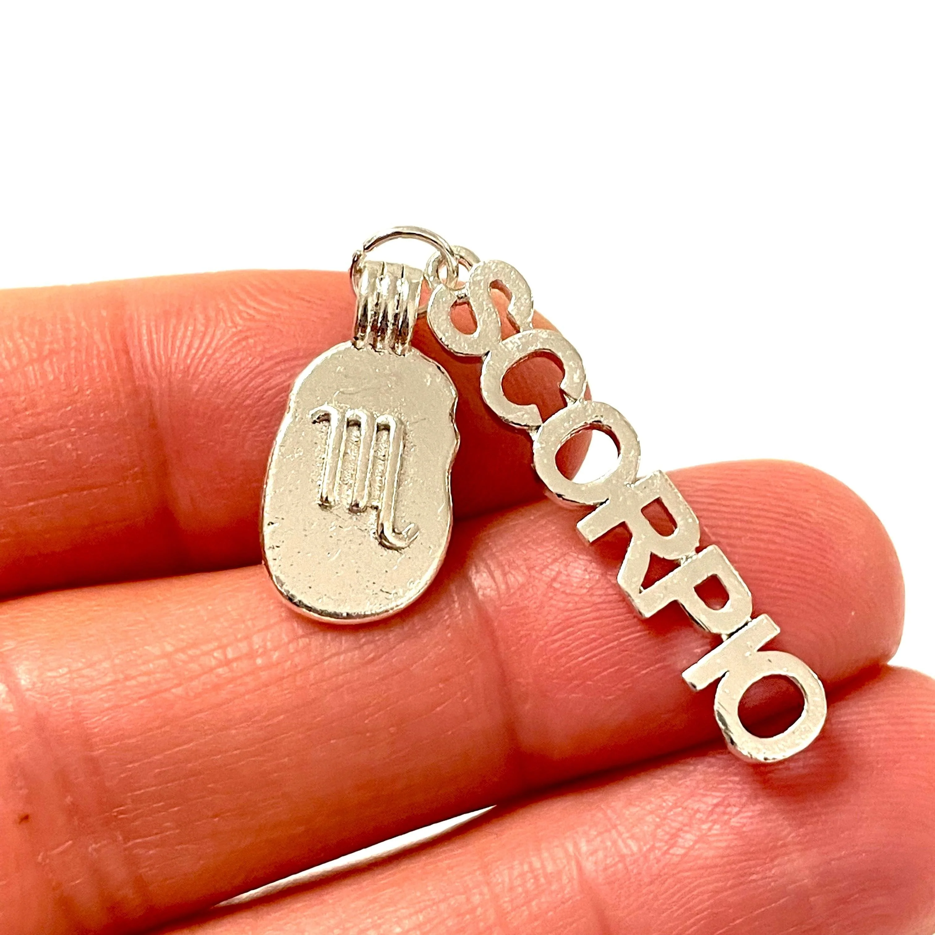 Silver Plated Brass Zodiac Horoscope Sign, Constellation Medallion Pendant,Celestial Astrology Charm-Chain&Jump Rings Not Included - Image 9