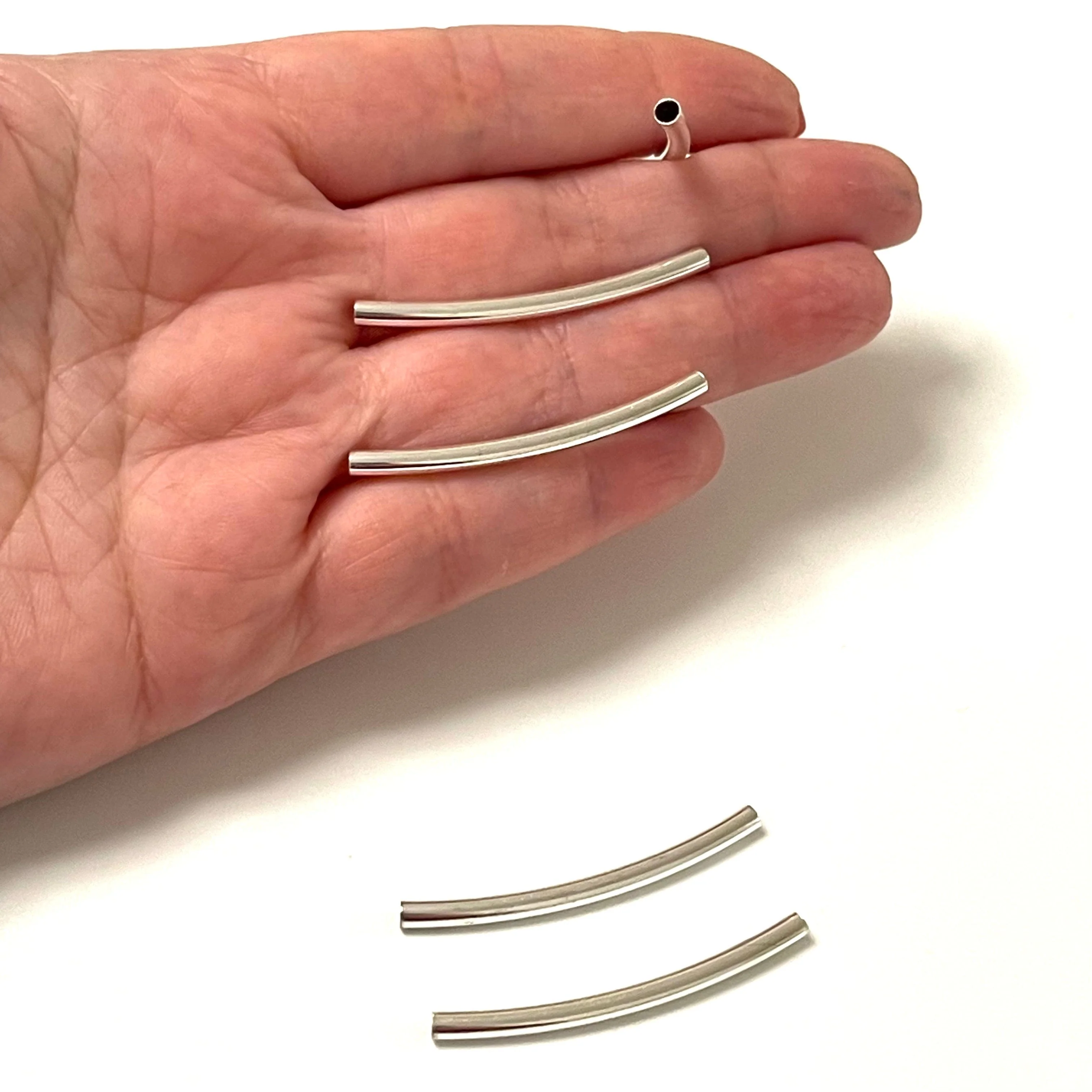 Silver Plated Spacer Tubes, Round Tube Bars , Silver Tube Bars