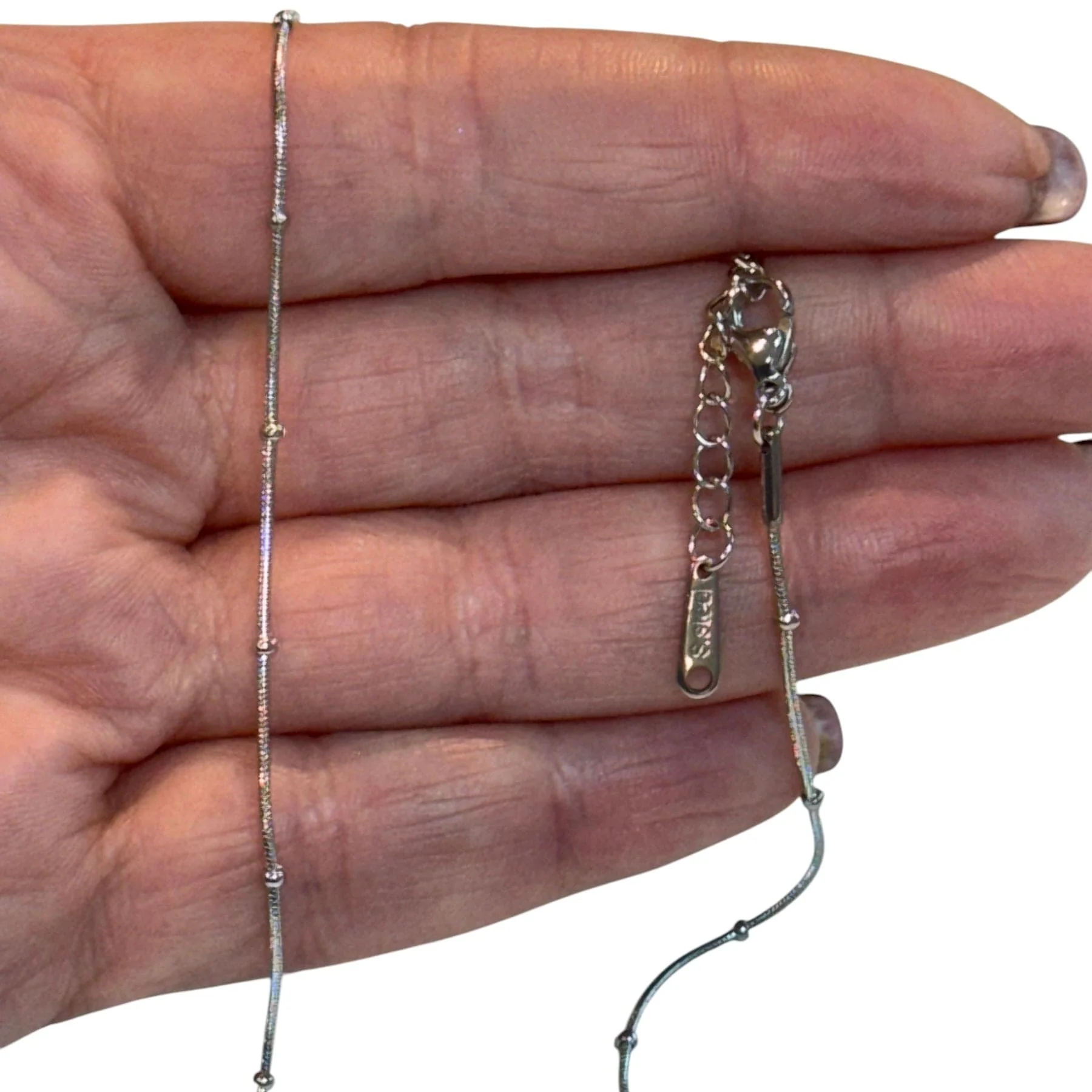 Waterproof Stainless Steel Snake Chain With Balls Necklace, Ready Snake Chain Necklace