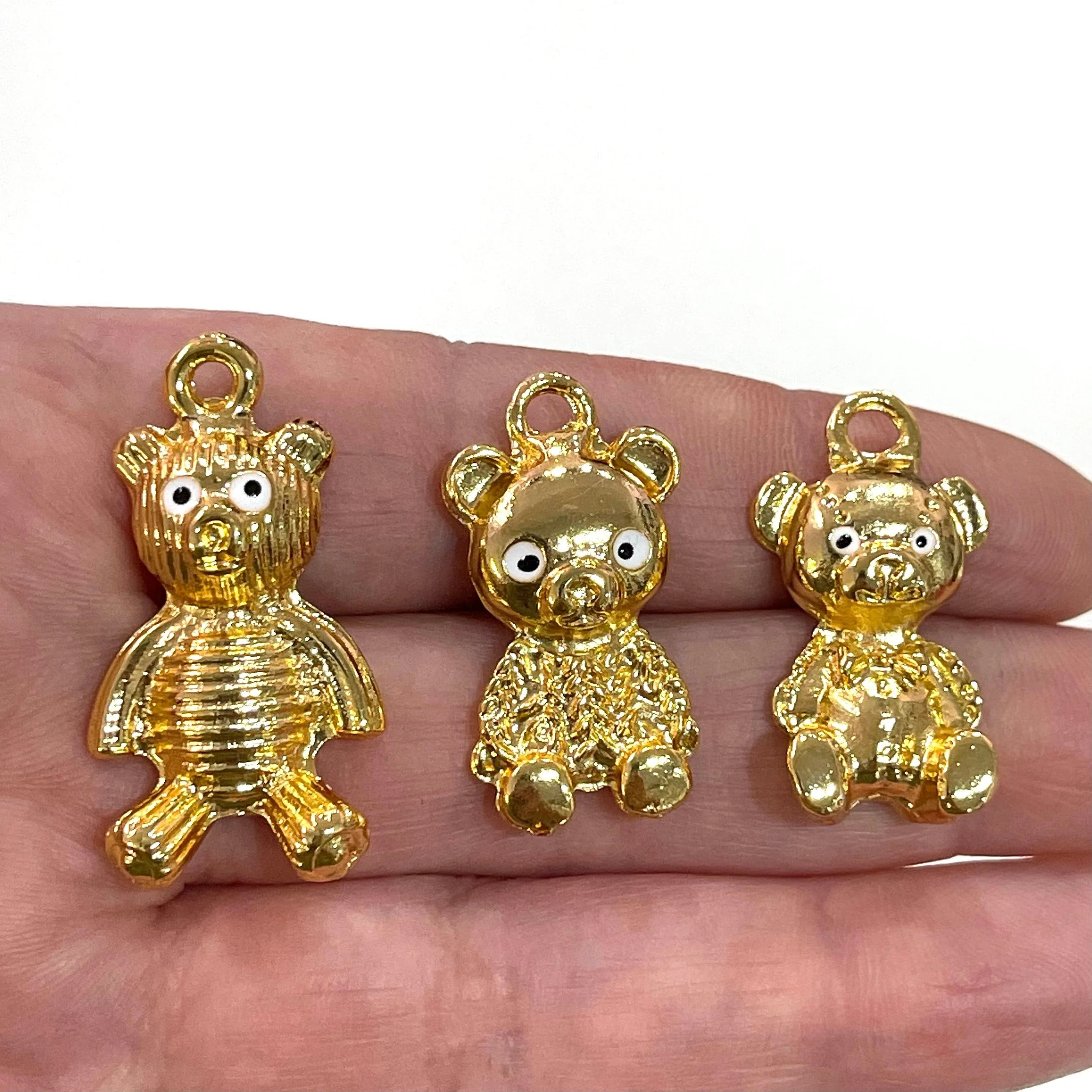 Teddy Bear 24Kt Gold Plated Charm, a member of our Bear Family - Image 4
