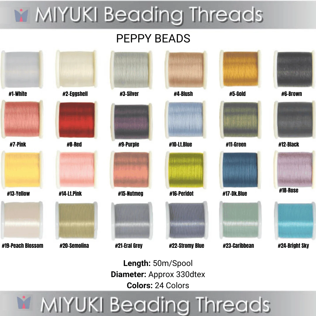 Miyuki Beading Thread-50 Meter Spool-Color 24 Bright Sky - Image 2